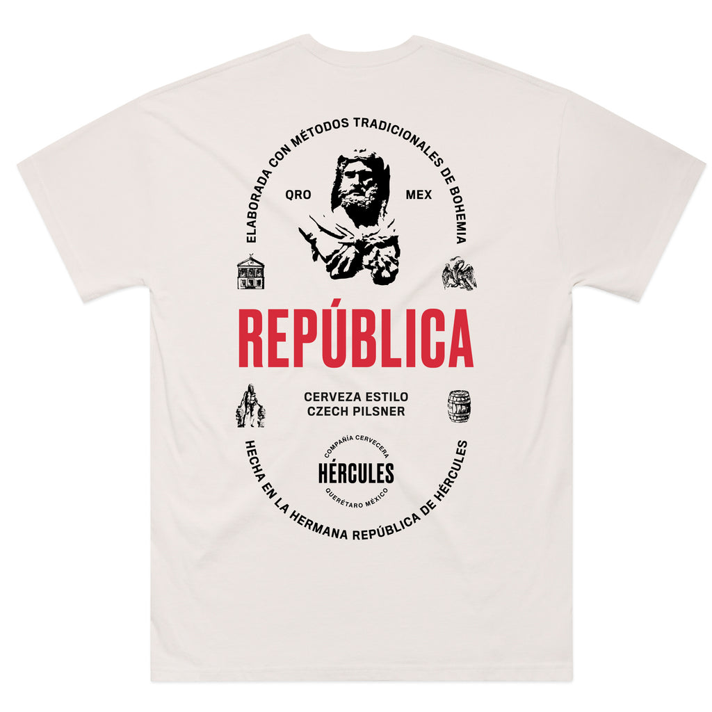 Playera - República - Hueso