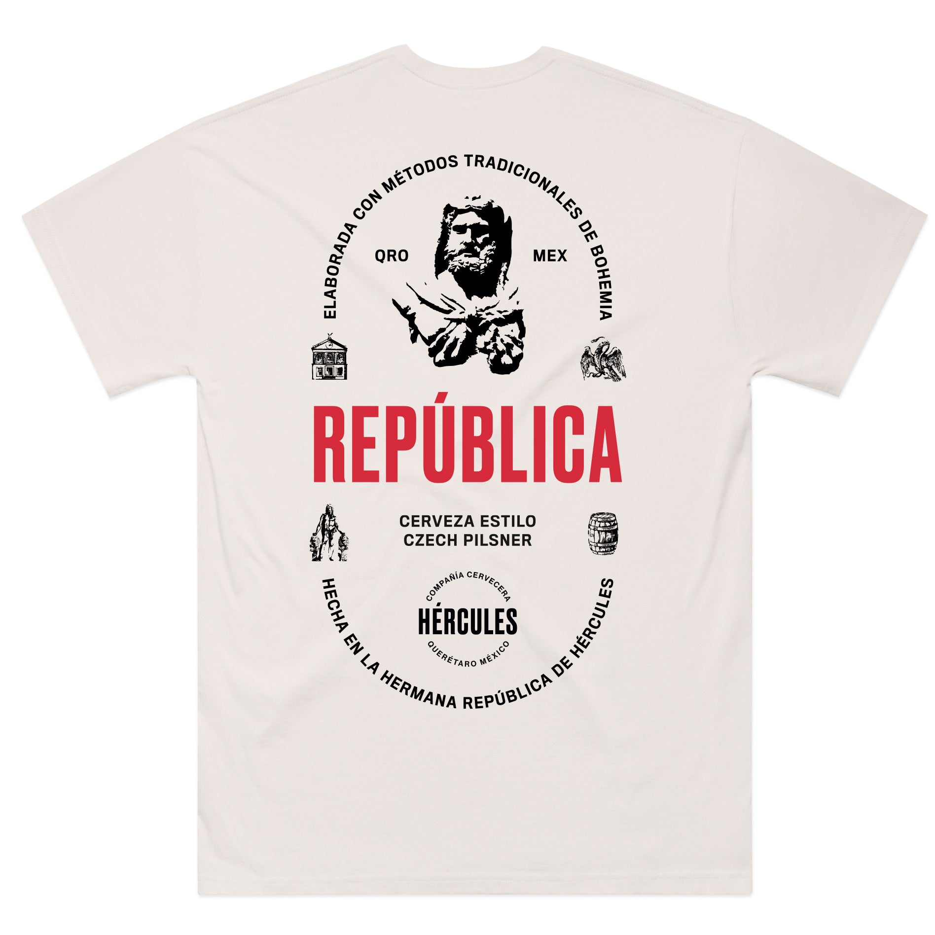 Playera - República - Hueso
